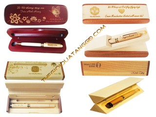 Hộp-Lọ Cắm Bút Gỗ